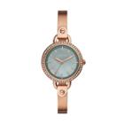 Fossil Classic Minute Three-hand Rose Gold-tone Stainless Steel Watch  Jewelry - Bq3277