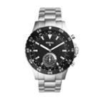 Fossil Hybrid Smartwatch - Q Crewmaster Stainless Steel  Jewelry - Ftw1126
