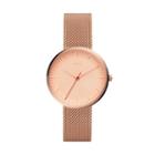 Fossil Essentialist Three-hand Rose Gold-tone Stainless Steel Watch  Jewelry - Es4425