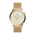 Fossil Neutra Chronograph Gold-tone Stainless Steel Watch  Jewelry - Fs5409