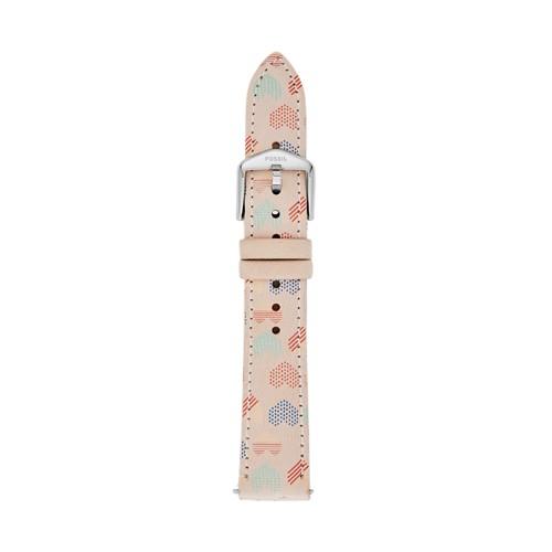 Fossil 18mm Heart Leather Watch Strap   - S181330