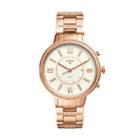 Fossil Hybrid Smartwatch - Q Virginia Rose Gold-tone Stainless Steel  Jewelry - Ftw5010