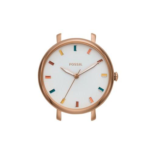 Fossil Jacqueline Three-hand Rose Gold-tone Stainless Steel Watch Case  Jewelry - C141023
