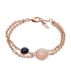 Fossil Crystal Rose Gold-tone Bracelet  Jewelry - Jf02505791