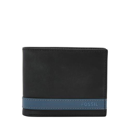 Fossil Quinn Flip Id Bifold  Wallets Blue- Ml3644470