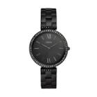 Fossil Madeline Three-hand Black Stainless Steel Watch  Jewelry - Es4540