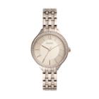 Fossil Suitor Three-hand Pastel Pink Stainless Steel Watch  Jewelry - Bq3472