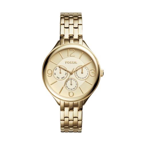 Fossil Suitor Multifunction Gold-tone Stainless Steel Watch  Jewelry - Bq3128