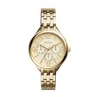 Fossil Suitor Multifunction Gold-tone Stainless Steel Watch  Jewelry - Bq3128