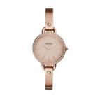 Fossil Classic Minute Three-hand Rose Gold-tone Stainless Steel Watch  Jewelry - Bq3163