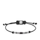 Fossil Rondelle Black Leather Bracelet  Jewelry - Jf02996998