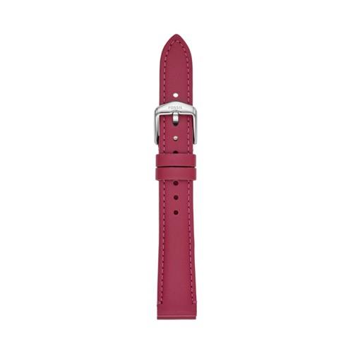 Fossil 16mm Raspberry Leather Strap   - S161066
