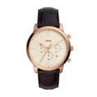 Fossil Neutra Chronograph Brown Croco Leather Watch  Jewelry - Fs5558