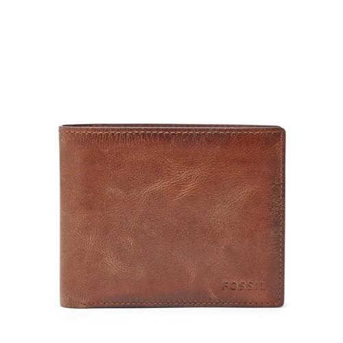 Fossil Derrick Rfid-blocking Large Coin Pocket Bifold Ml3687200 Wallet