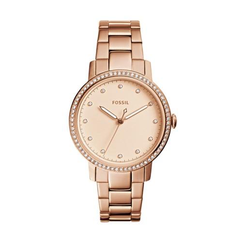 Fossil Neely Three-hand Rose Gold-tone Stainless Steel Watch  Jewelry - Es4288
