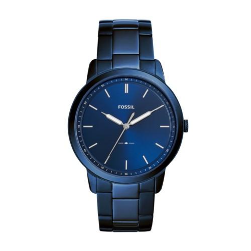 Fossil The Minimalist Three-hand Ocean Blue Stainless Steel Watch  Jewelry - Fs5461