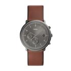 Fossil Chase Timer Chronograph Amber Leather Watch  Jewelry - Fs5517