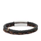 Fossil Vintage Casual Multi-strand Leather Bracelet  Jewelry - Jf02758998