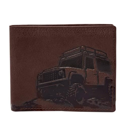 Fossil Barns Rfid Traveler  Wallet Dark Brown- Sml1661201