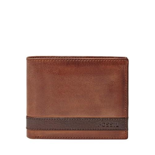 Fossil Quinn Flip Id Bifold  Wallet Brown- Ml3644200