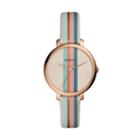 Fossil Jacqueline Three Hand Multi-colored Leather Watch  Jewelry - Es4523