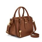 Fossil Ryder Mini Satchel  Handbag Brown- Zb7587200