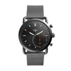 Fossil Hybrid Smartwatch - Q Commuter Smoke Stainless Steel  Jewelry - Ftw1161