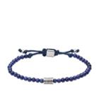 Fossil Vintage Casual Blue Beaded Bracelet  Jewelry - Ja6885040