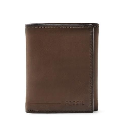 Fossil Allen Rfid Trifold  Wallet Dark Brown- Sml1550201