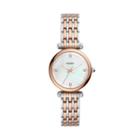 Fossil Carlie Three-hand Two-tone Stainless Steel Watch  Jewelry - Es4431