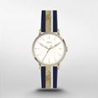Fossil Neely Three-hand Antique Gold-tone Leather Watch  Jewelry - Es4549