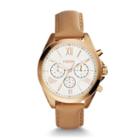 Fossil Modern Courier Chronograph Tan Leather Watch  Jewelry - Bq1751