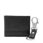 Fossil Kyle Rfid Traveler And Keyfob Gift Set  Wallet Black- Sml1566001