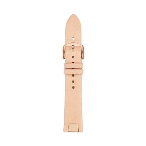 Fossil 18mm Cream Leather Watch Strap   - S181285