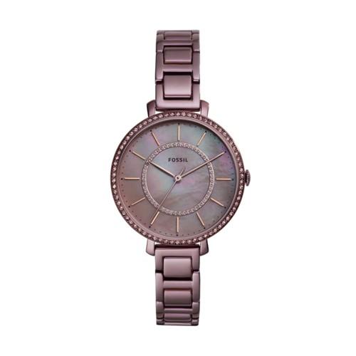Fossil Jocelyn Three-hand Lavender Stainless Steel Watch  Jewelry - Es4453