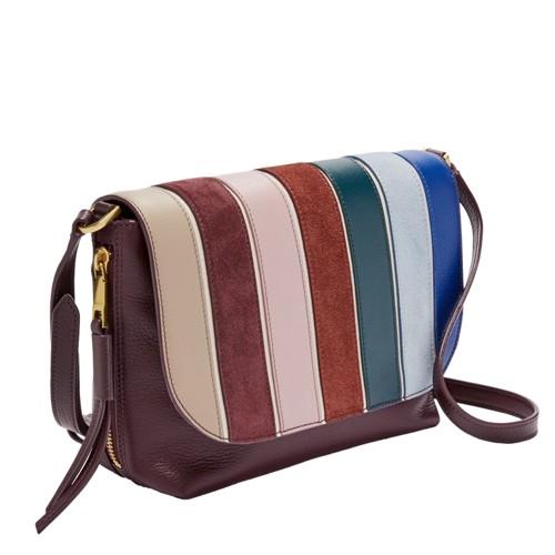 Fossil Maya Small Crossbody  Handbag Purple Multi- Zb7647564
