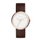 Fossil Essentialist Three-hand Java Leather Watch  Jewelry - Fs5472