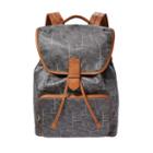 Fossil Mia Backpack  Handbag Black/white- Shb1963005