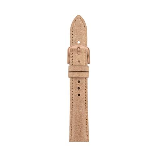 Fossil 18mm Sand Leather Watch Strap   - S181194