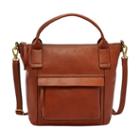 Fossil Aida Satchel  Handbags Medium Brown- Shb2098210