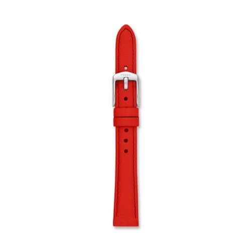 Fossil 14mm Red Leather Watch Strap   - S141140