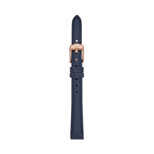Fossil 12mm Navy Leather Strap   - S121021