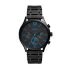 Fossil Fenmore Midsize Multifunction Black Stainless Steel Watch  Jewelry - Bq2405