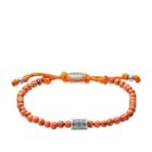 Fossil Vintage Casual Orange Beaded Bracelet  Jewelry - Ja6886040