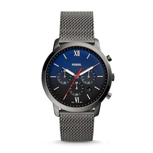 Fossil Neutra Chronograph Smoke Stainless Steel Watch  Jewelry - Fs5383