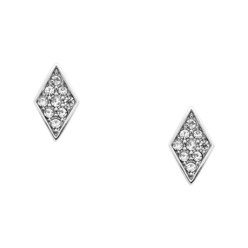 Fossil Diamond Stainless Steel Studs  Jewelry - Jof00406040