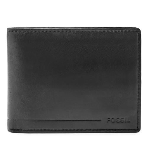 Fossil Allen Rfid International Traveler  Wallet Black- Sml1548001
