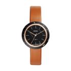 Fossil Camille Three-hand Luggage Leather Watch  Jewelry - Es4382