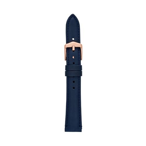 Fossil 16mm Navy Leather Strap   - S161052