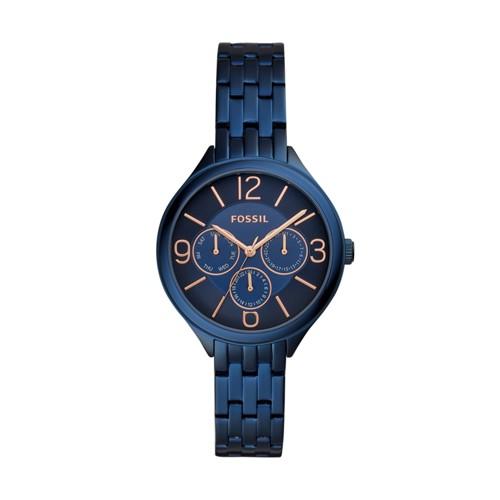 Fossil Suitor Three-hand Blue Stainless Steel Watch  Jewelry - Bq3225
